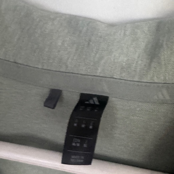 adidas Sage Green Men’s Short-Sleeve Polo - Picture 2 of 4